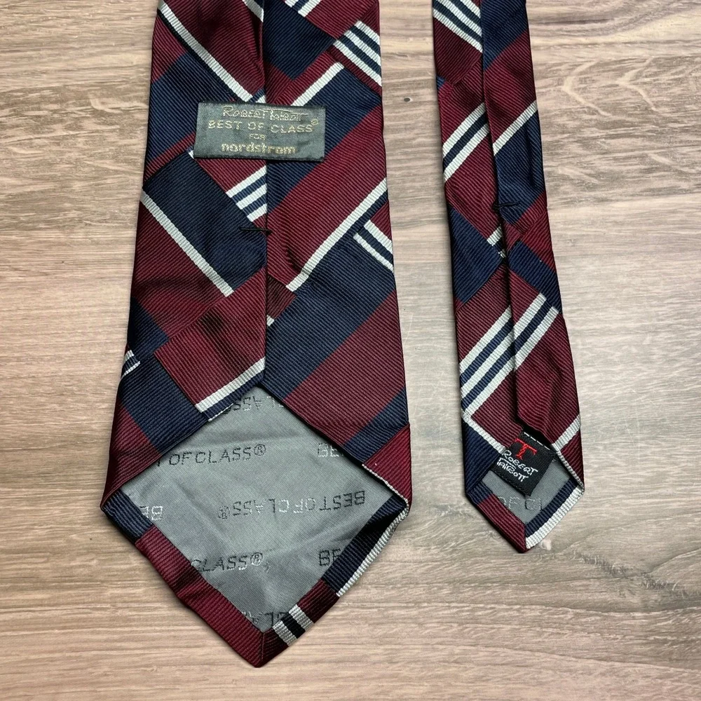 Robert Talbott Best of Class‎ for Nordstrom Mens Burgundy Necktie USA Silk